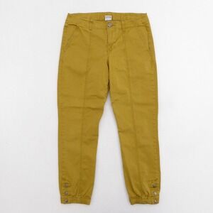 Cabi Womens #5504 The Tracker Jogger Pants Marigold Yellow Size 8